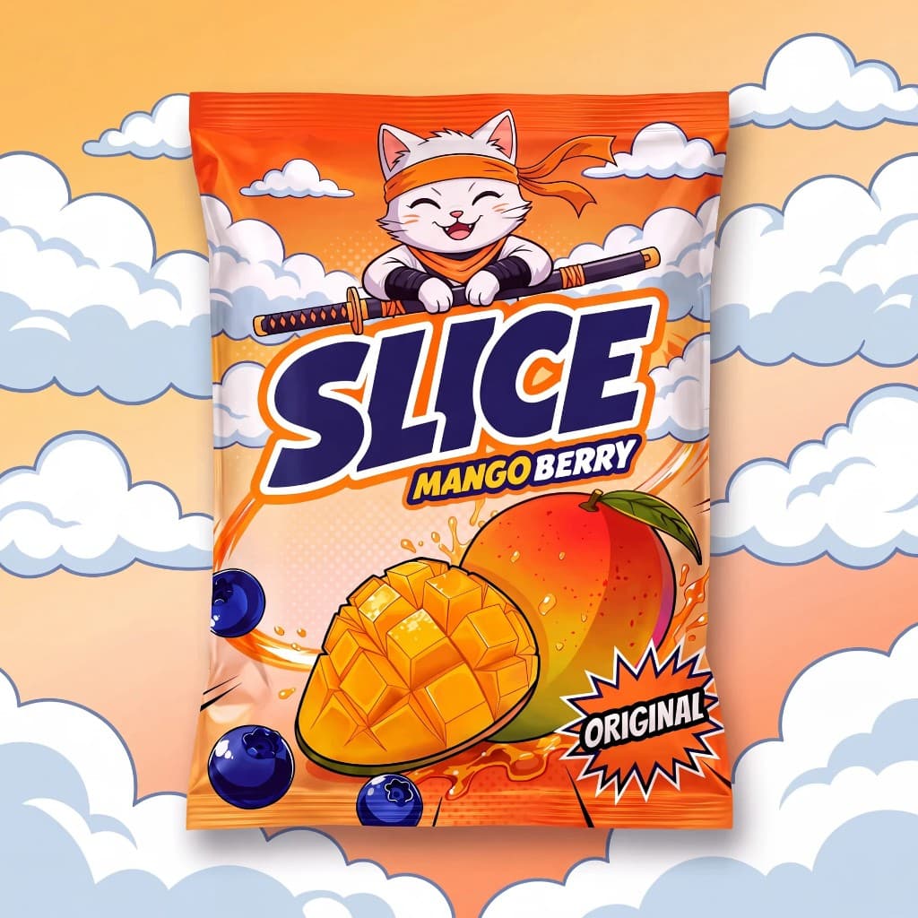SLICE Original Mango Berry pouch