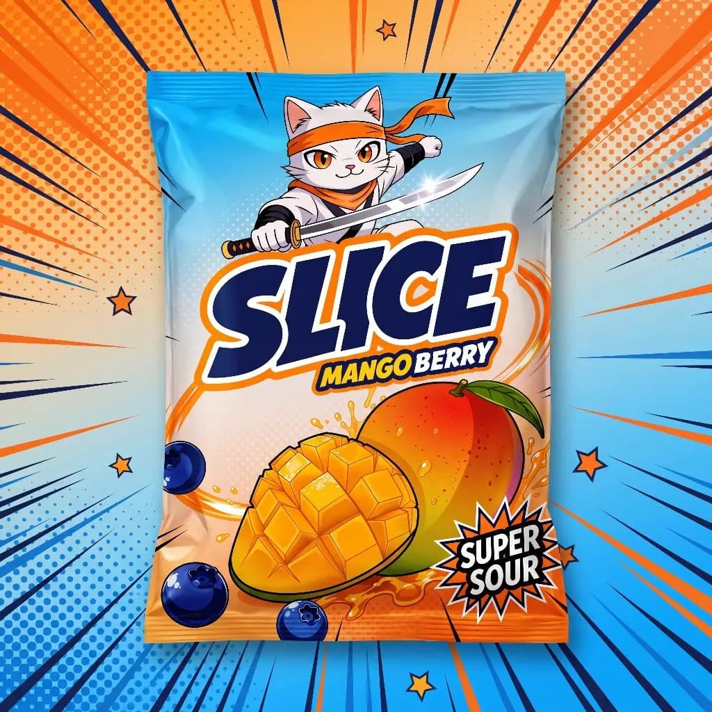 SLICE Super Sour Mango Berry retail pouch